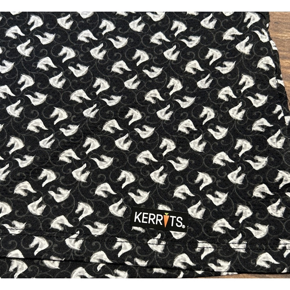 Kerrits Women's Size M Tank Top Black Horse Print Equestrian Riding Lightweight - Picture 7 of 7